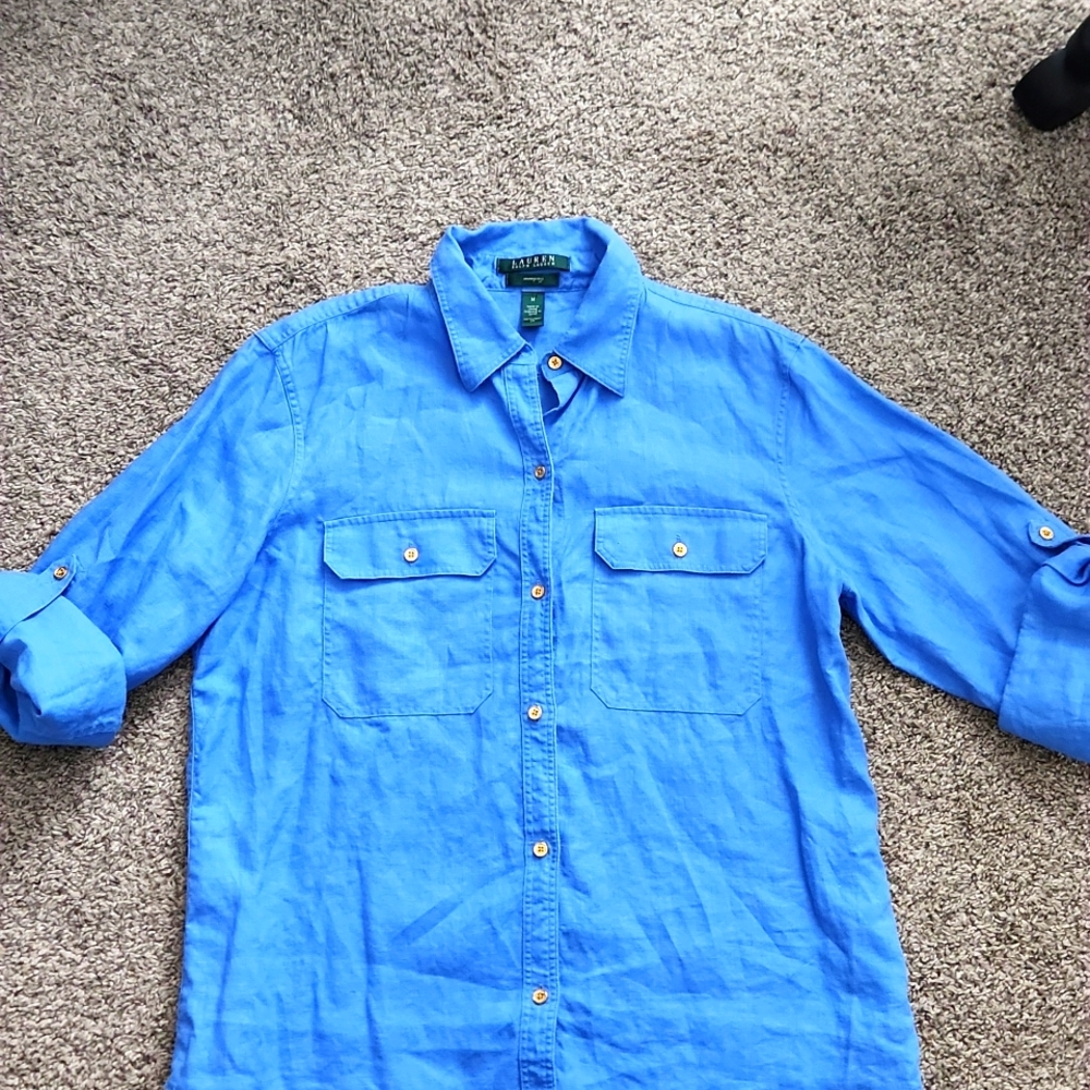 Womens Ralph Lauren linen top